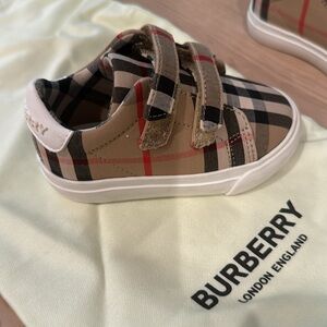 Cutest Burberry classic pattern Baby sneakers in U.S. size 19